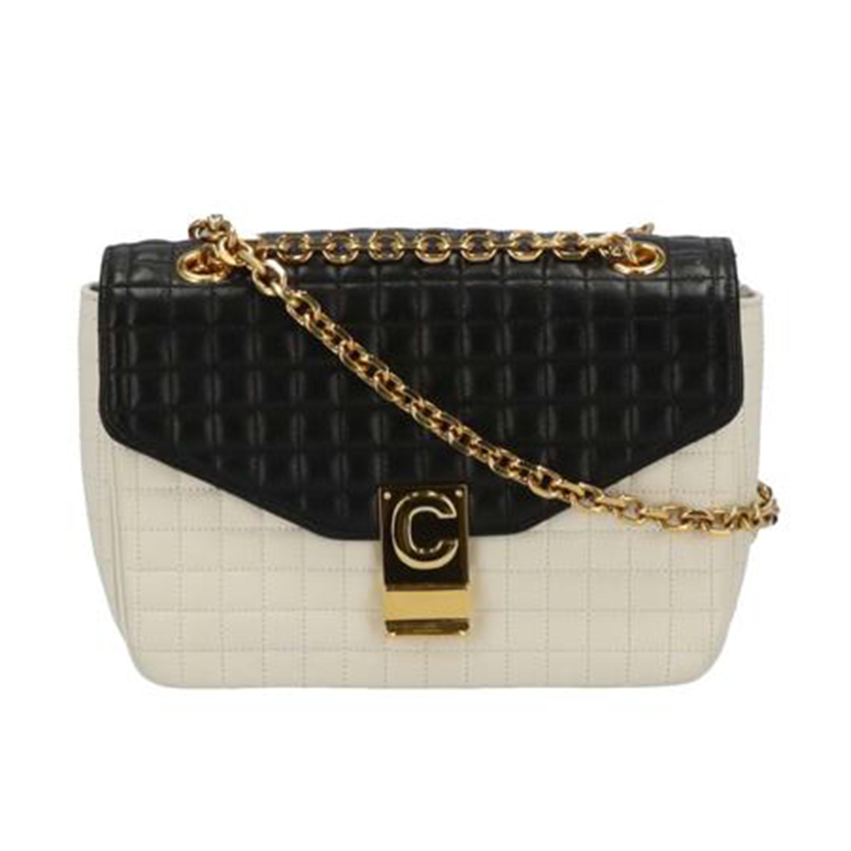 CELINE CELINE/セーミディアムチェーンショルダー/187253 //6・CU・4138/ABランク/75