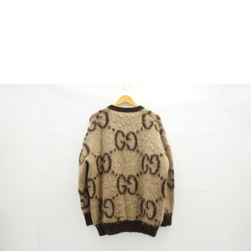 グッチ GUCCI/リバーシブルGGモヘアウールカーディガン・BE/BR/635160 XKBK2//SAランク/85