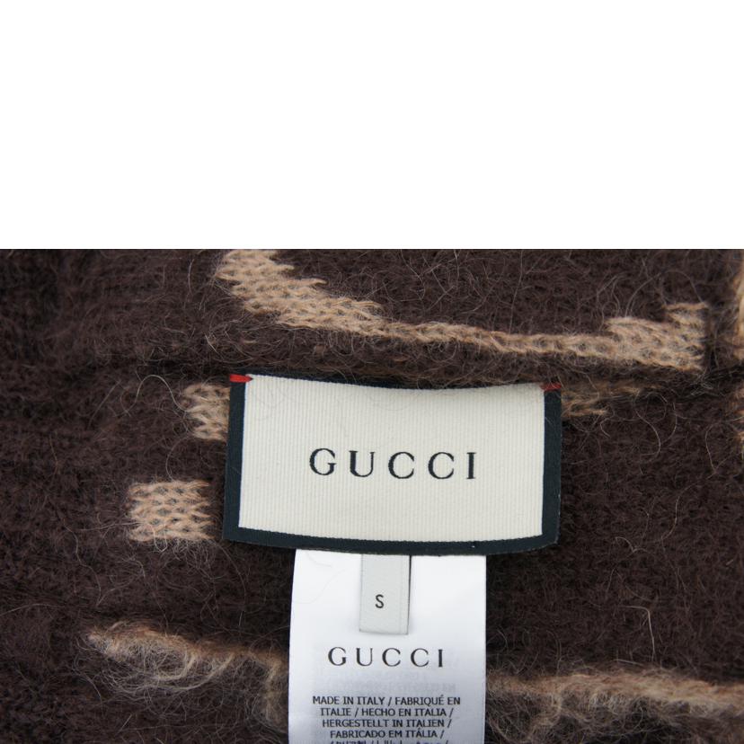 グッチ GUCCI/リバーシブルGGモヘアウールカーディガン・BE/BR/635160 XKBK2//SAランク/85