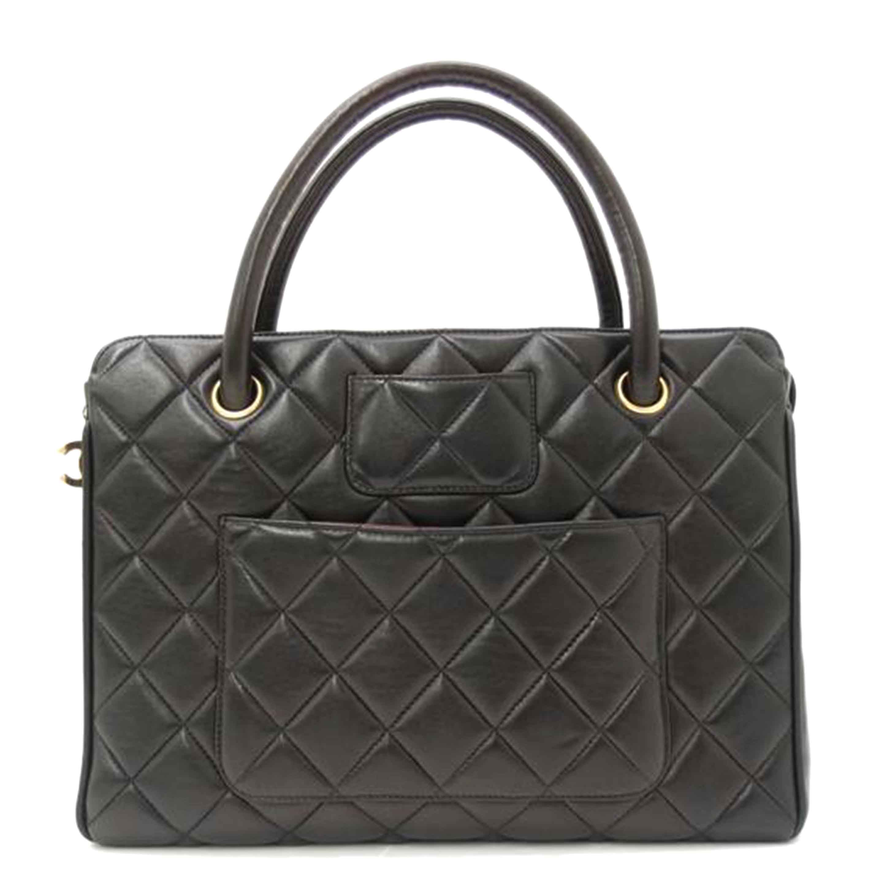 CHANEL シャネル レザー レディース/マトラッセハンド/ブラック//4407267/Aランク/69