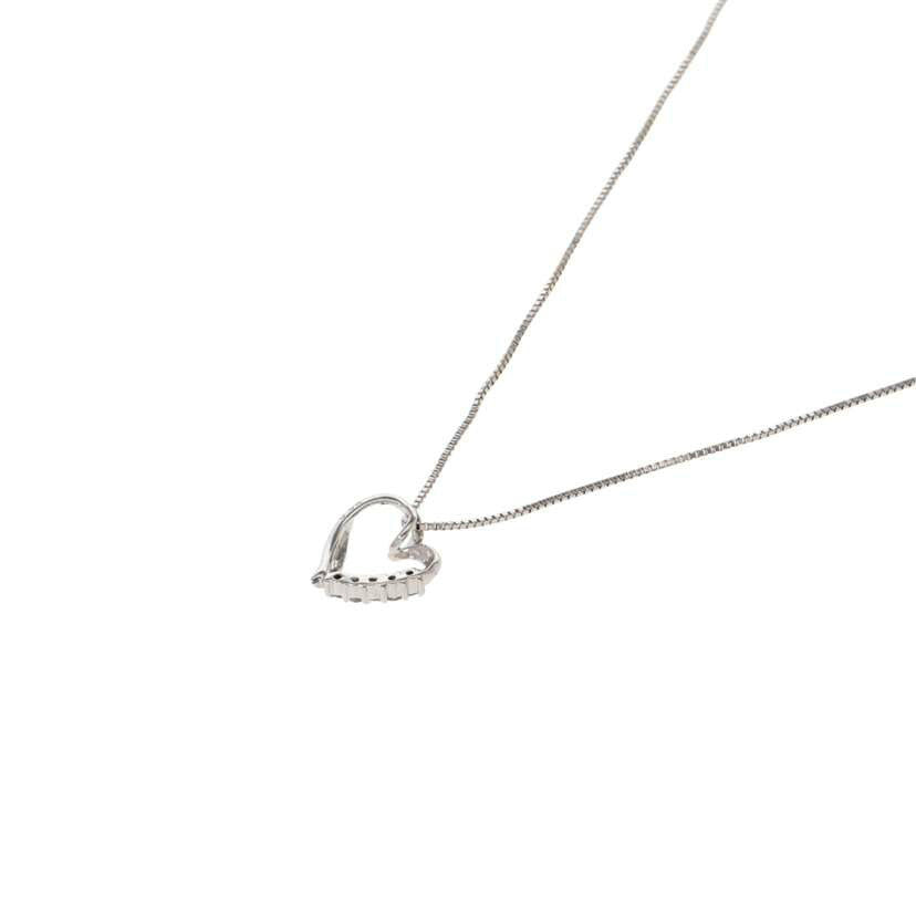 / K18WGダイヤネックレス0.03ct//Aランク/75