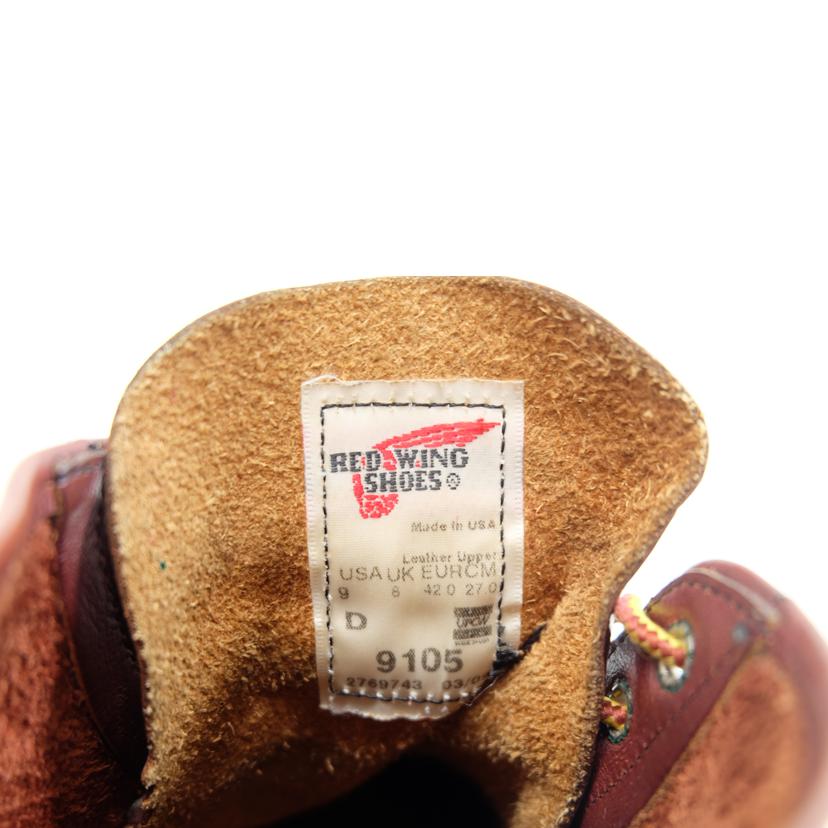 REDWING レッドウィング/プレーントゥブーツ/9105//Cランク/71