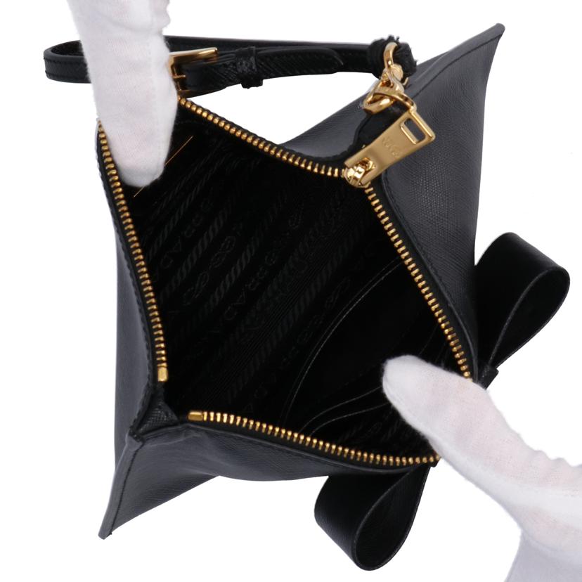 PRADA PRADA /サフィアーノリボンポーチ/1NH001//42/SAランク/75