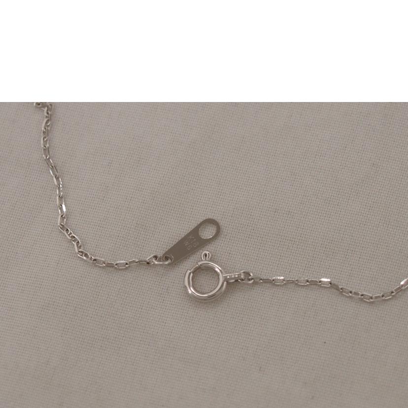 /K18WGダイヤネックレス0.04ct//ABランク/76