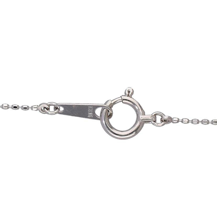 / PT900/K18WGダイヤネックレス0.27/0.12ct//Aランク/75