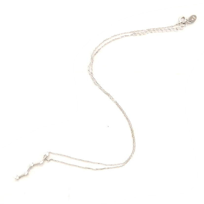 4℃ ヨンドシー/K18WGダイヤネックレス/ネックレス/ABランク/94【中古】