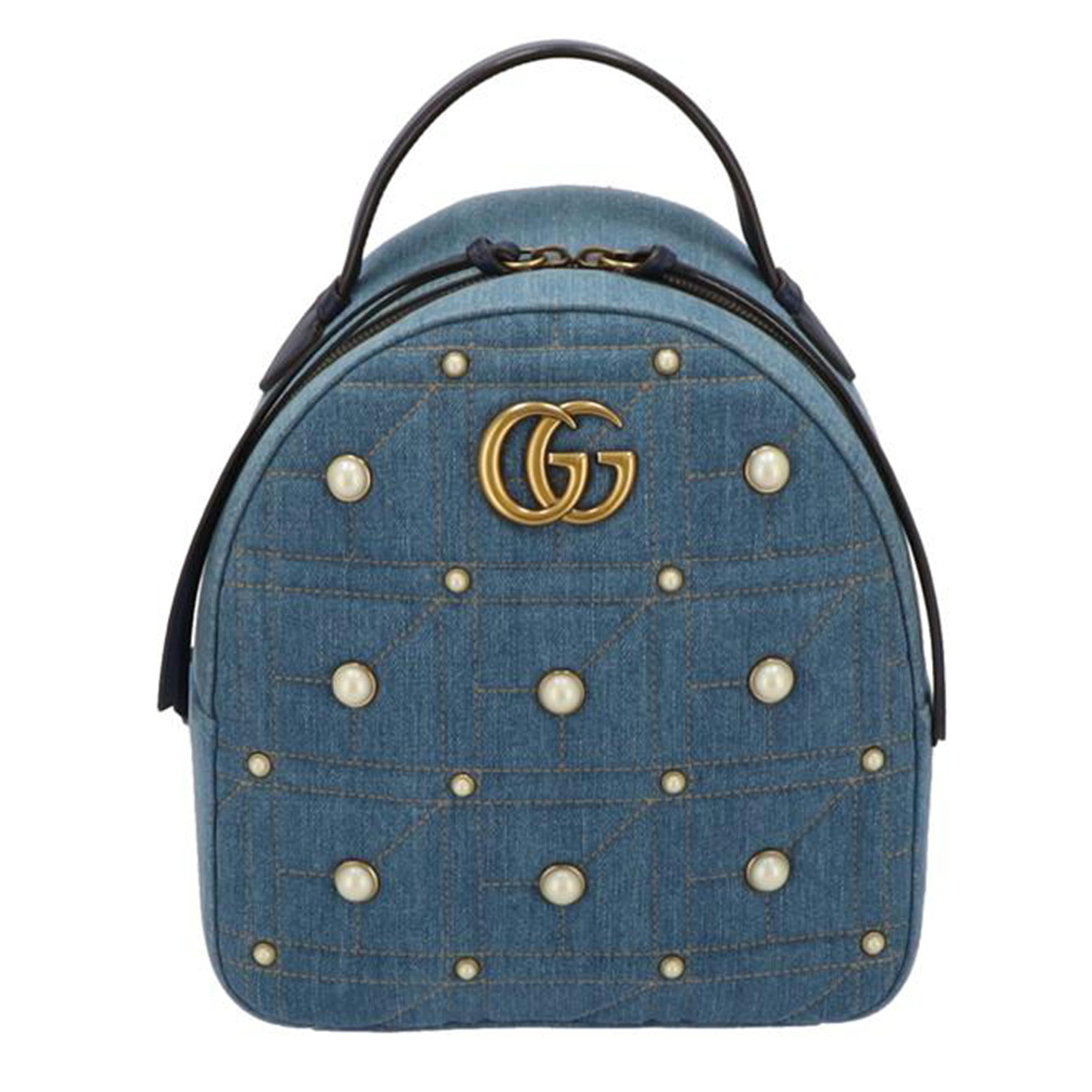 GUCCI グッチ/GGマーモントデニムバックパック/476671//493075/ABランク/75