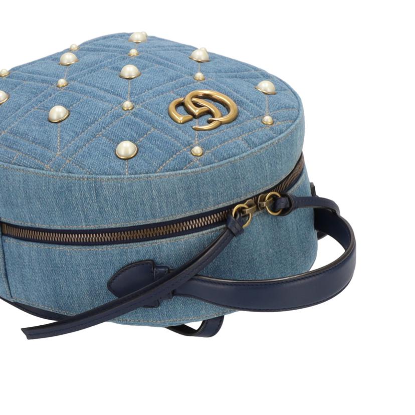 GUCCI グッチ/GGマーモントデニムバックパック/476671//493075/ABランク/75