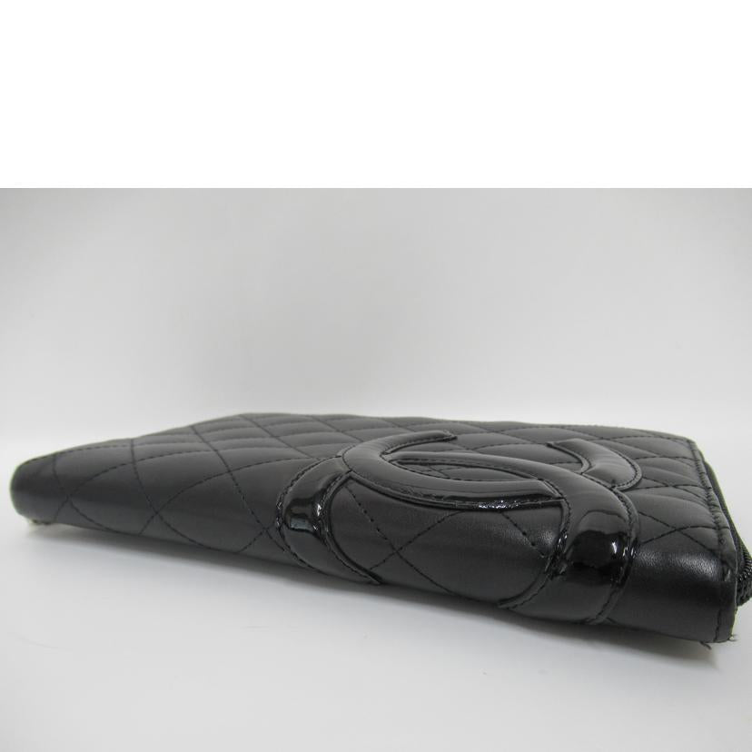 CHANEL/ラウンドジップ長財布/カンボンライン//15539844/Bランク/63