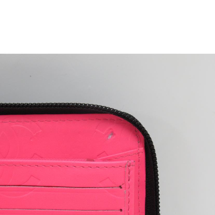 CHANEL/ラウンドジップ長財布/カンボンライン//15539844/Bランク/63