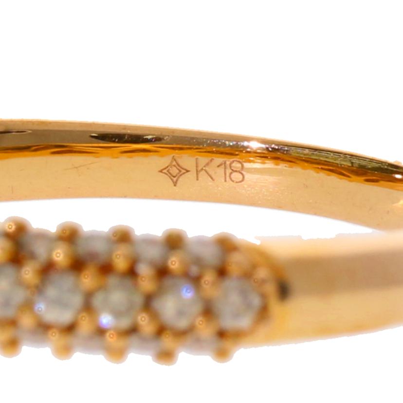 /K18PGダイヤリング 0.65/#18//Aランク/75