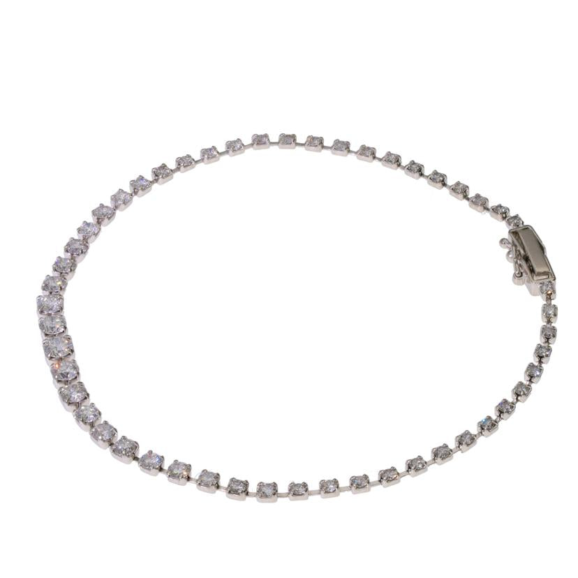 / ◎Pt850ダイヤブレスレット2.00ct//ABランク/75