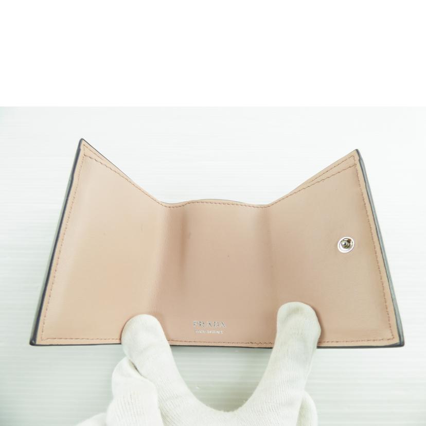 PRADA プラダ/3つ折り財布/1MH021//181 E/ABランク/64