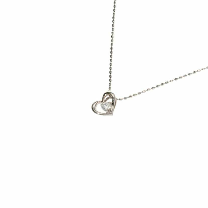 Pt850/900/Ptダイヤネックレス 0.07/40cm/1.6//0.07/Aランク/75