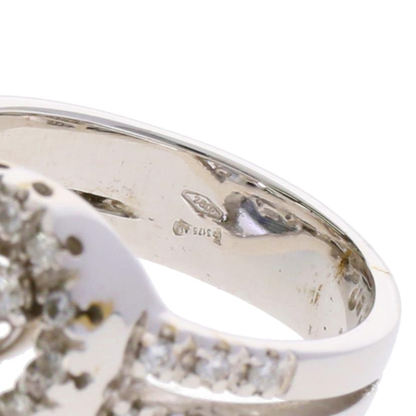 /K18WGダイヤリング0.50/#10.5//Aランク/75