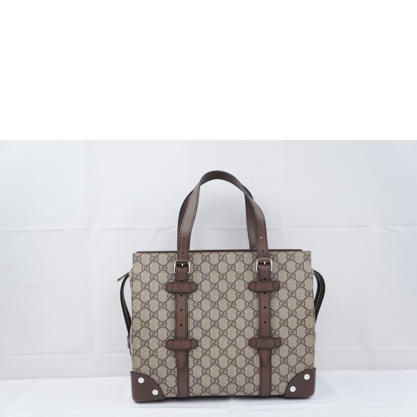 GUCCI グッチ/GGレザーディティール付きトート/643811//493***/SAランク/67