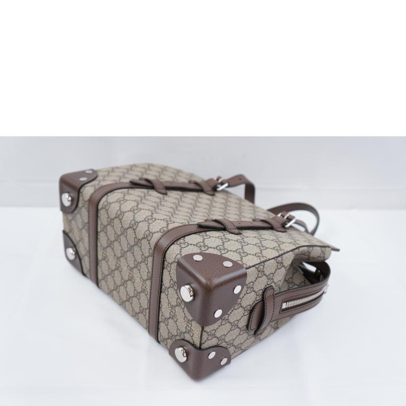 GUCCI グッチ/GGレザーディティール付きトート/643811//493***/SAランク/67