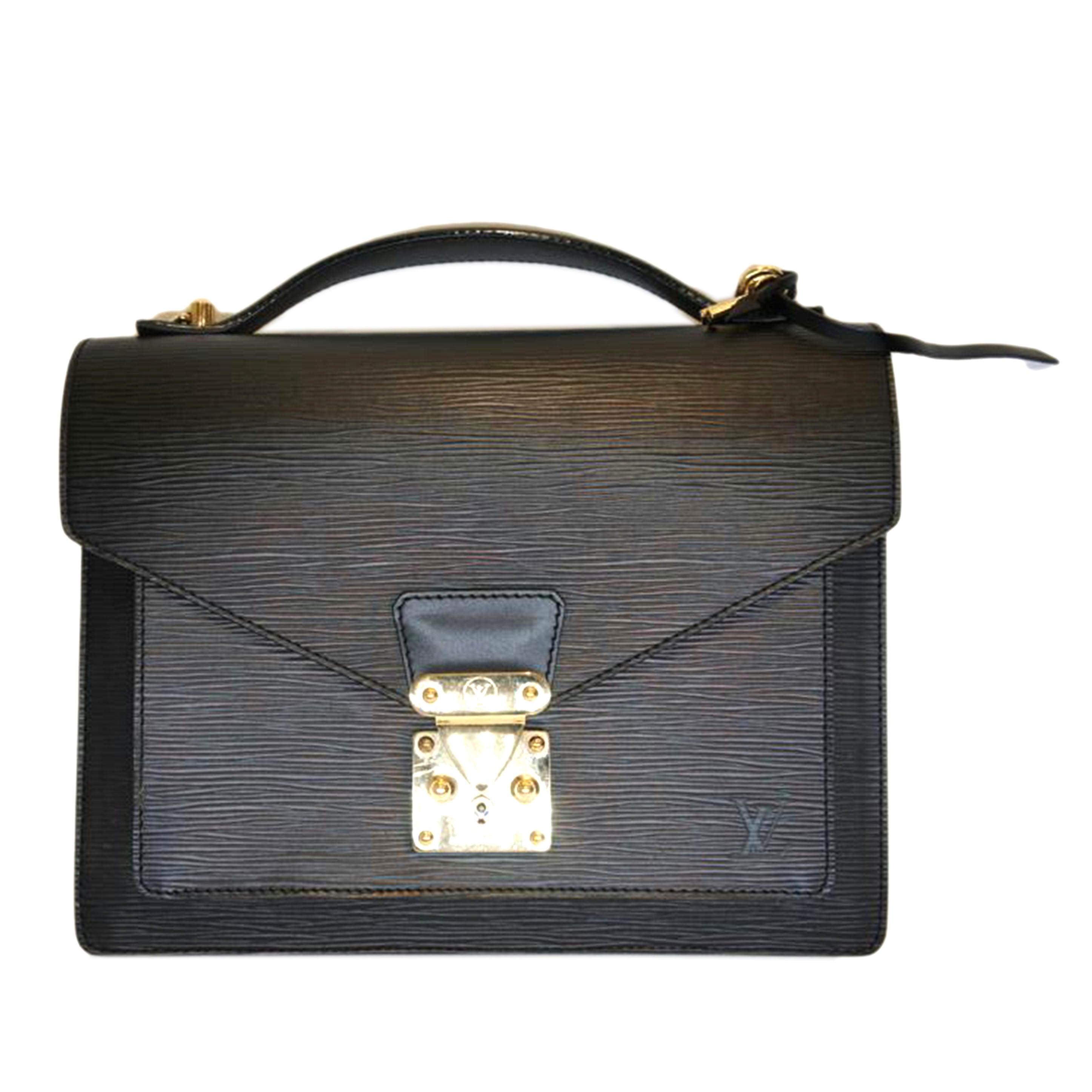 LV ルイヴィトン/モンソー/エピ/ノワール/M52122//SR0031/ABランク/92