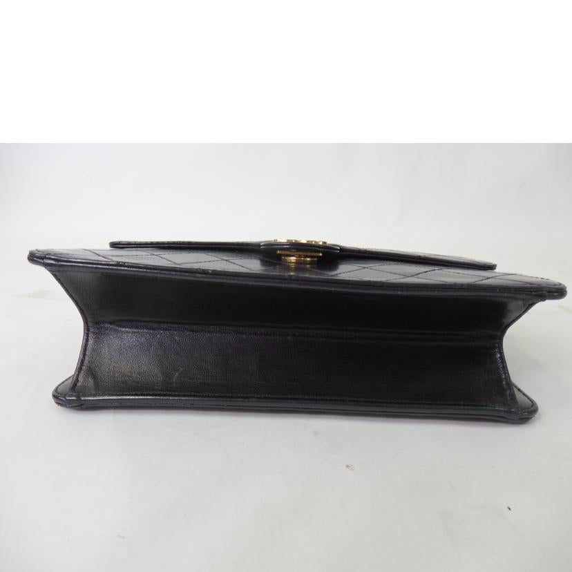 CHANEL シャネル/ココマークシングルフラップチェーンショルダーバッグ/プッシュロック/黒/ゴールド金具//518****/Bランク/84