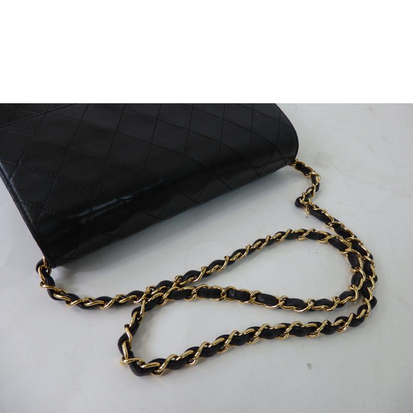 CHANEL シャネル/ココマークシングルフラップチェーンショルダーバッグ/プッシュロック/黒/ゴールド金具//518****/Bランク/84