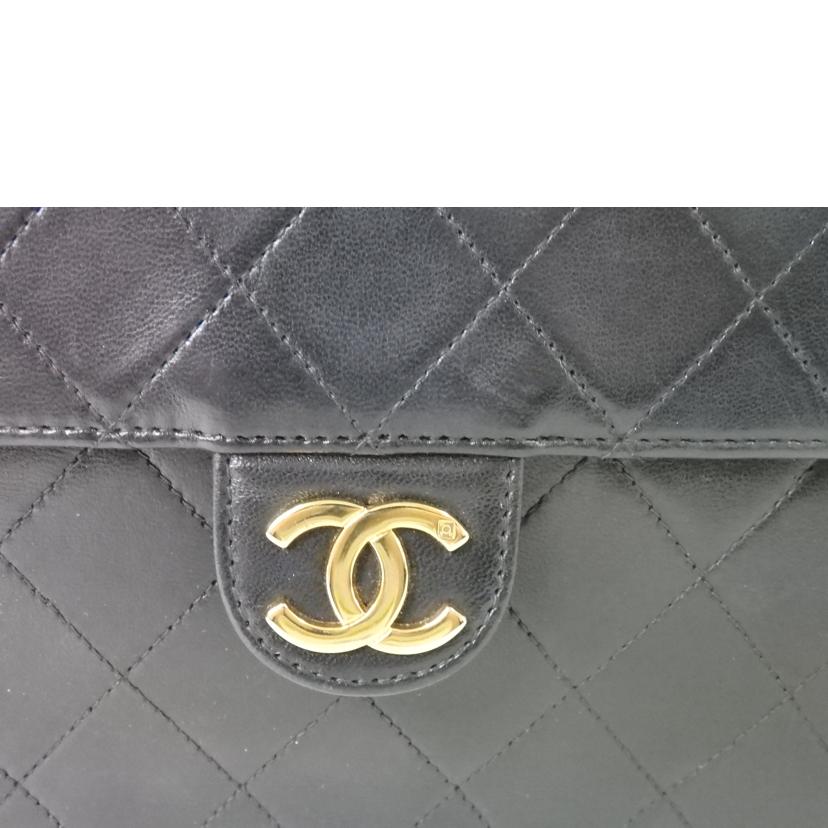 CHANEL シャネル/ココマークシングルフラップチェーンショルダーバッグ/プッシュロック/黒/ゴールド金具//518****/Bランク/84