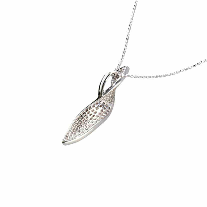 K18WG/K18WGダイヤネックレス 0.75 ct/4.0//0.75/Aランク/75