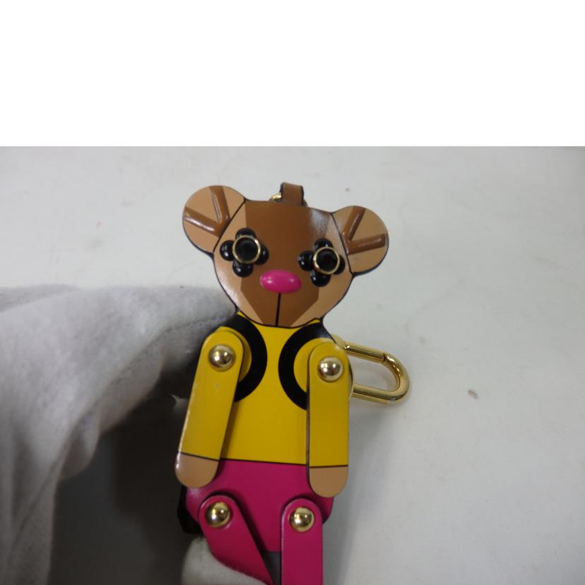 LV ルイヴィトン/ポルトクレ・クリスマステディベア/M63758//IK0***/ABランク/84