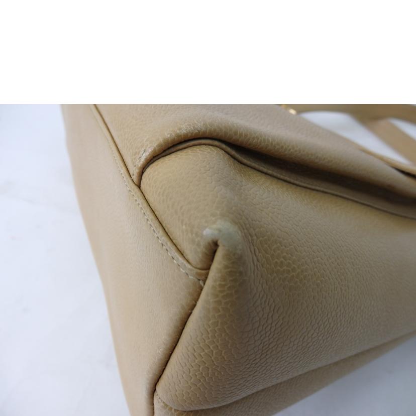 CHANEL シャネル/ココマークチェーンハンドバッグ/ベージュ/ゴールド金具//361****/Bランク/84