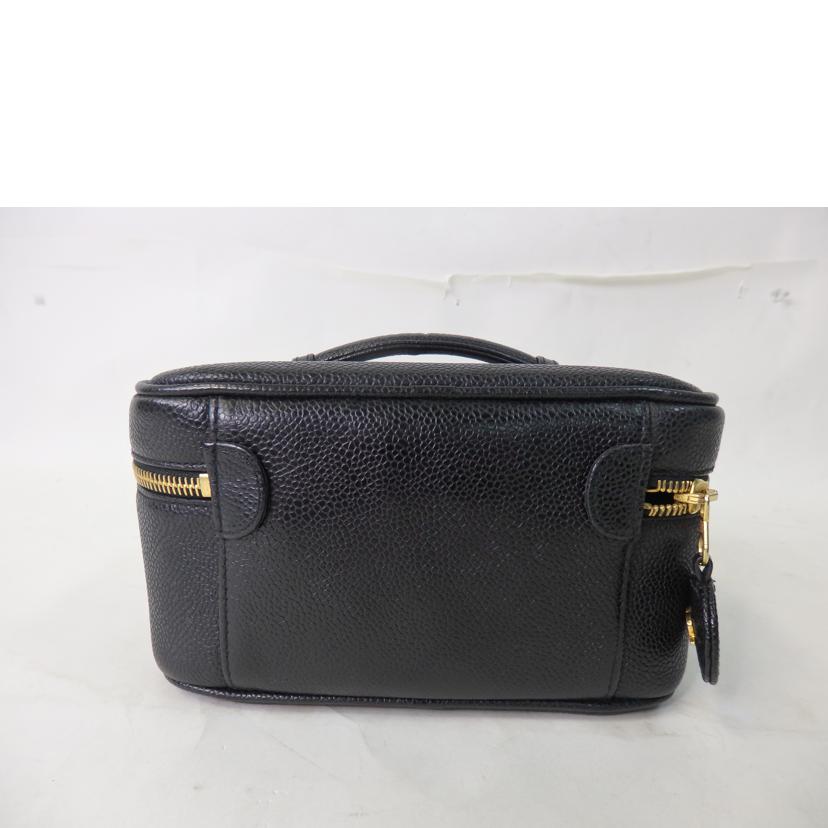 CHANEL シャネル/ココマーク/バニティバッグ/キャビアスキン/黒/ゴールド金具/A01997//332****/Aランク/84