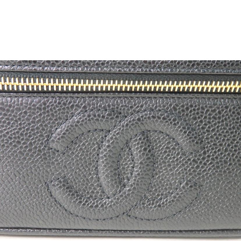 CHANEL シャネル/ココマーク/バニティバッグ/キャビアスキン/黒/ゴールド金具/A01997//332****/Aランク/84