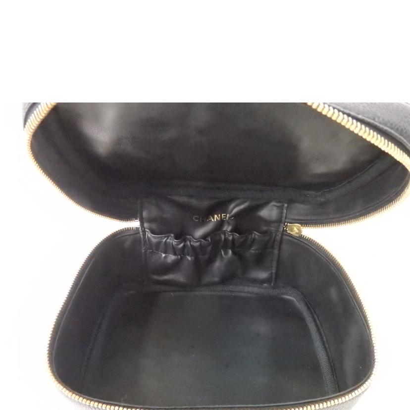 CHANEL シャネル/ココマーク/バニティバッグ/キャビアスキン/黒/ゴールド金具/A01997//332****/Aランク/84