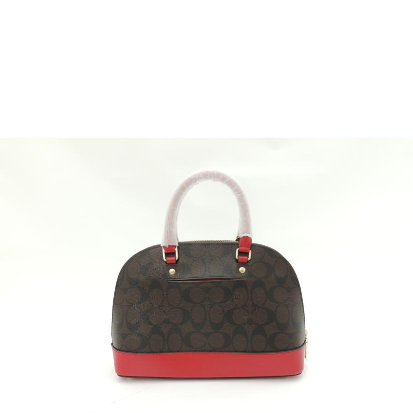 COACH コーチ ショルダー付 斜め掛け 肩掛け 茶 赤 レディース プレゼント 小さめ バック/シグネチャーミニシエラサッチェル2wayハンド/レッド/F27583//L1723/Sランク/69