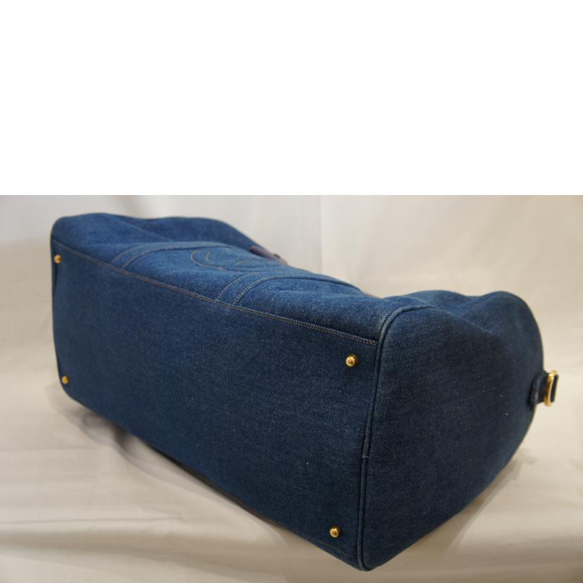 CHANEL シャネル/ビンテージデニム地2wayボストンG金具/【貴重】【レア】//4762831/Aランク/92