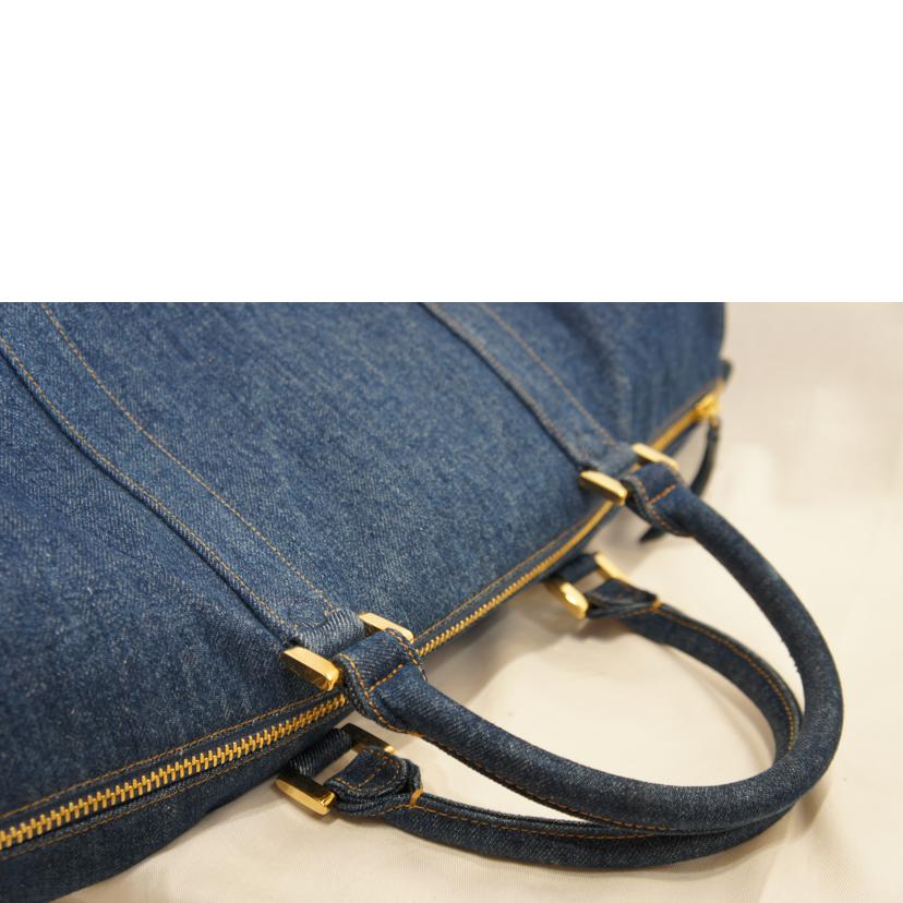 CHANEL シャネル/ビンテージデニム地2wayボストンG金具/【貴重】【レア】//4762831/Aランク/92