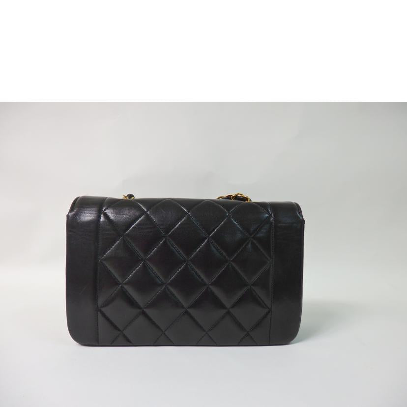 CHANEL シャネル/ダイアナフラップマトラッセ25/ラムスキン/黒//3703452/ABランク/84