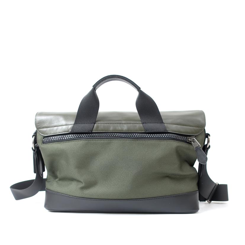 COACH コーチ/テレインバイクバック メッセンジャーパフォレイテッドレ ダークカーキ/F24673//Aランク/65