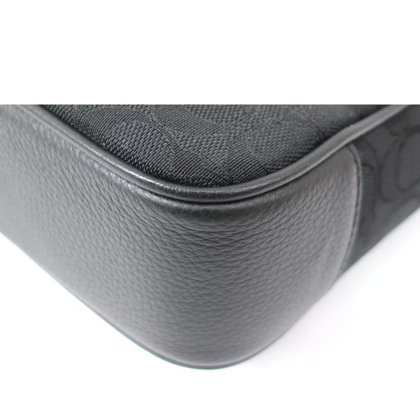 COACH コーチ/トンプソン シグネチャー ジャガード ショルダーバッグ ブラック系/C5291//Aランク/65