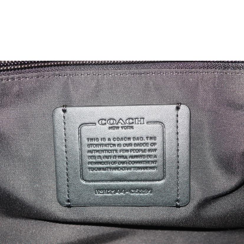 COACH コーチ/トンプソン シグネチャー ジャガード ショルダーバッグ ブラック系/C5291//Aランク/65