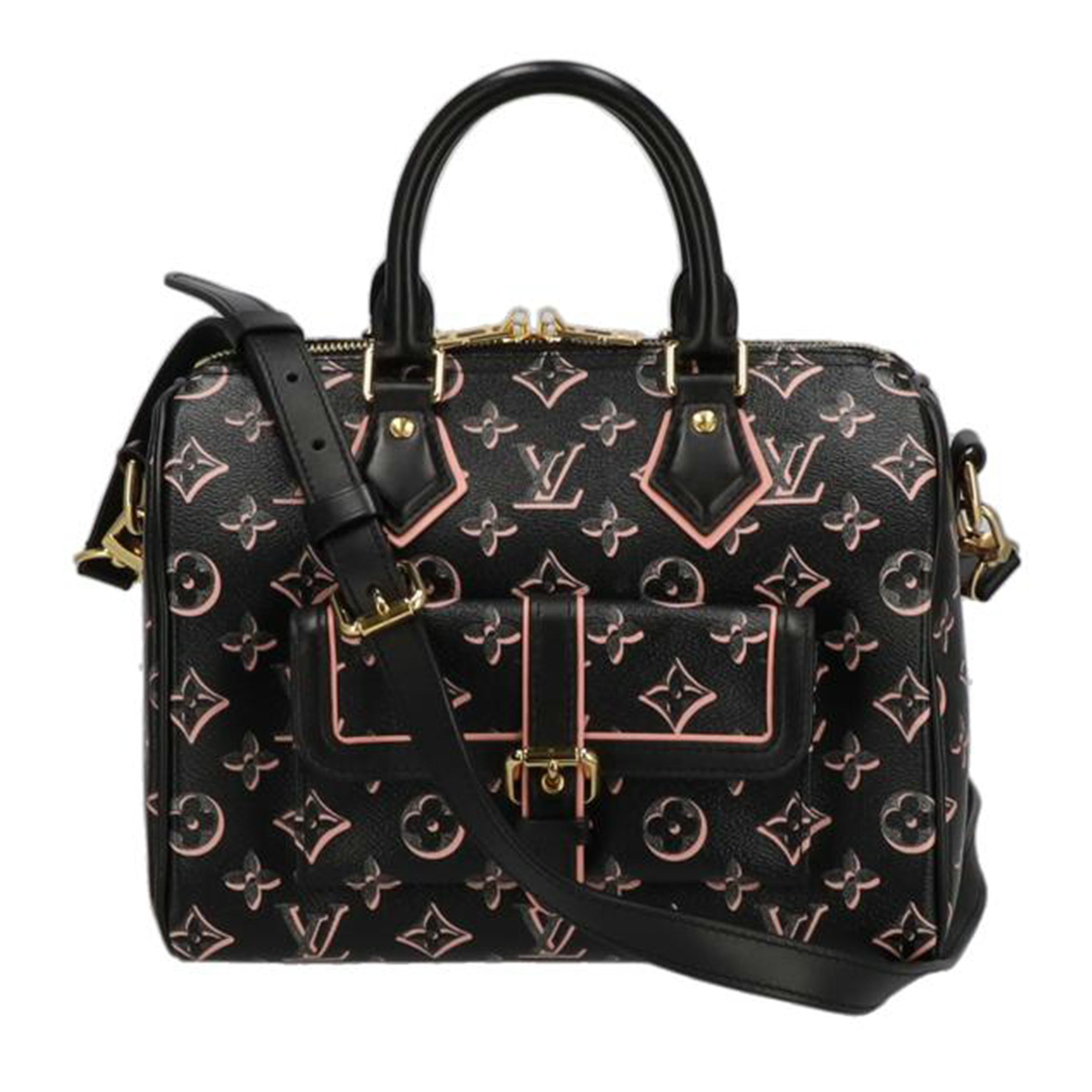 LV ルイヴィトン/スピーディバンドリエール25/モノグラムフォールフォーユー/M20852//RFI*/Aランク/85