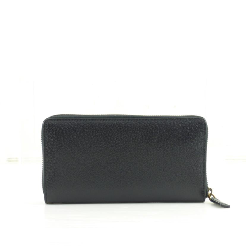GUCCI グッチ/GGマーモントレザーラウンドファスナー長財布/428736//210*/Aランク/64