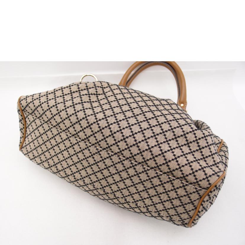 GUCCI グッチ ハンドバック トートバッグ ショルダーバッグ キャンバス 茶 黒 レディース/スーキーディアマンテトート/ベージュ/211944//200***/Aランク/69