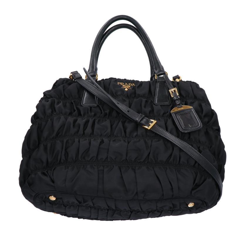 PRADA プラダ/ナッパギャザーハンドバッグ2WAY//204/BCランク/75