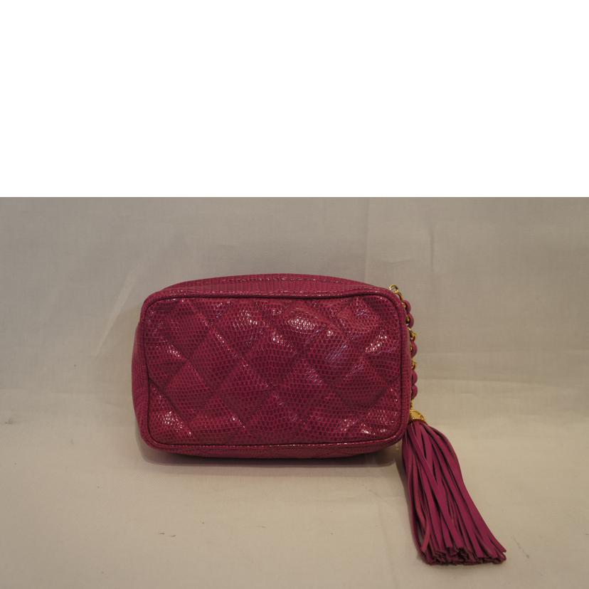 CHANEL シャネル/フリンジポーチリザード//1063523/Aランク/92