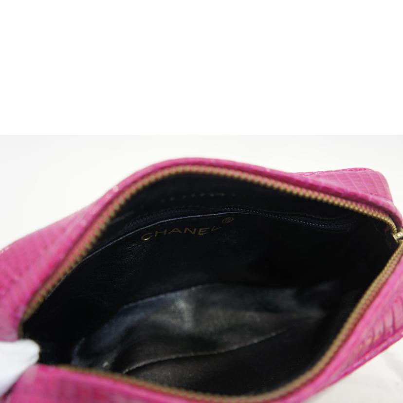 CHANEL シャネル/フリンジポーチリザード//1063523/Aランク/92