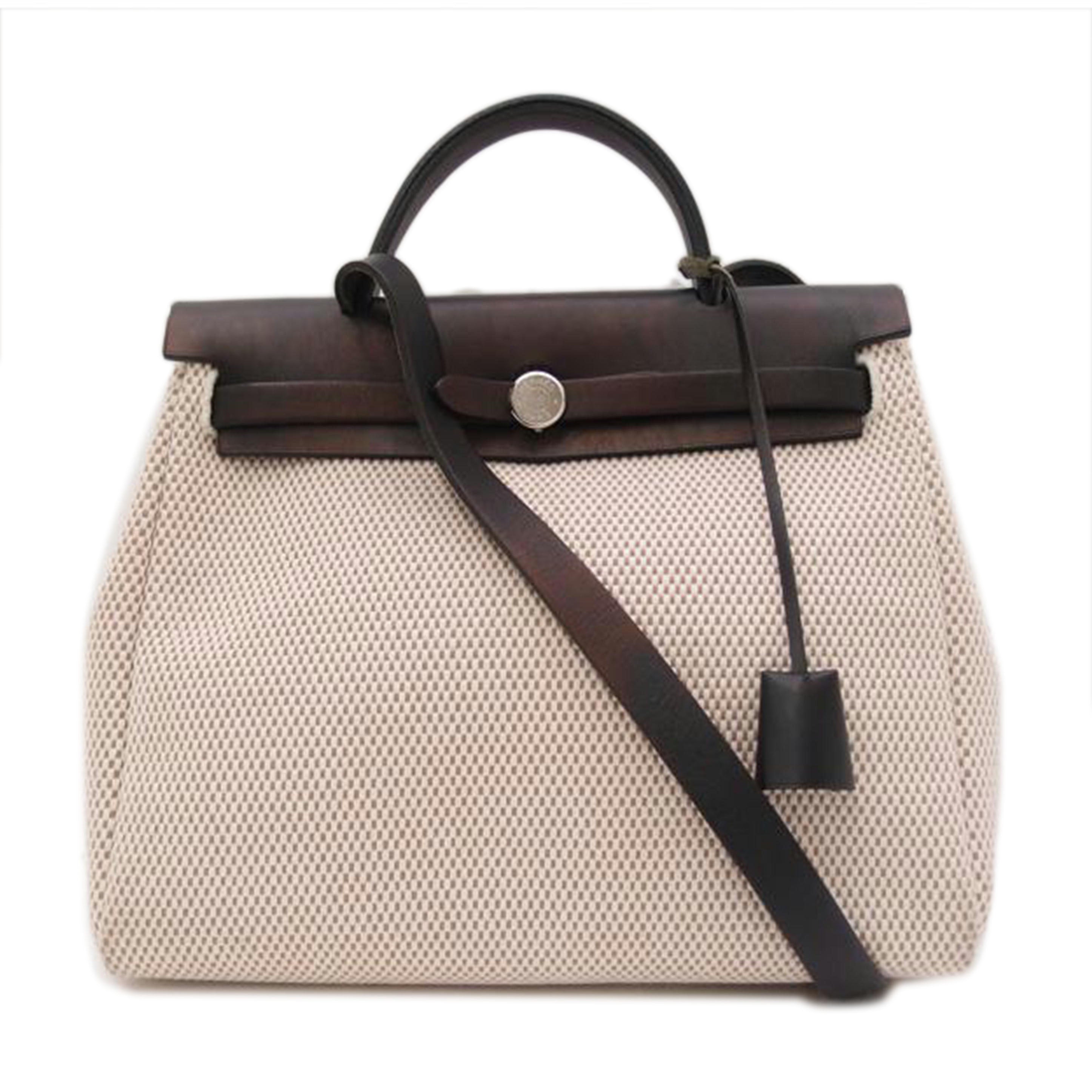 HERMES エルメス 2004年頃製造 ハンド 2WAY ショルダー 肩掛け 黒×白 /エールバックPM/トワルアッシュ/038465CB//H刻印(2004)/ABランク/69