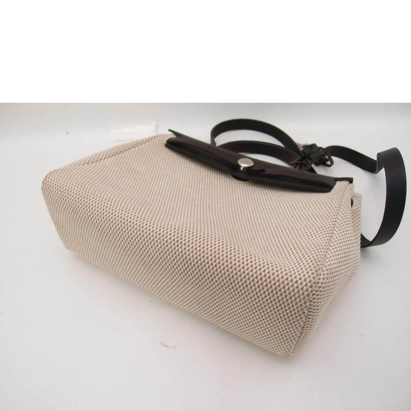 HERMES エルメス 2004年頃製造 ハンド 2WAY ショルダー 肩掛け 黒×白 /エールバックPM/トワルアッシュ/038465CB//H刻印(2004)/ABランク/69