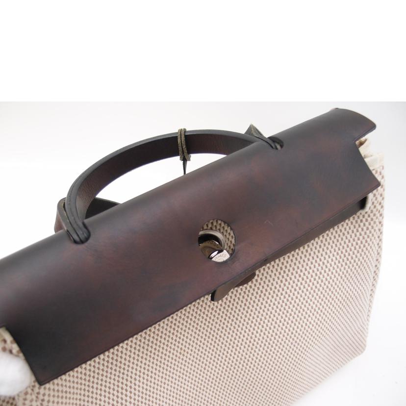 HERMES エルメス 2004年頃製造 ハンド 2WAY ショルダー 肩掛け 黒×白 /エールバックPM/トワルアッシュ/038465CB//H刻印(2004)/ABランク/69