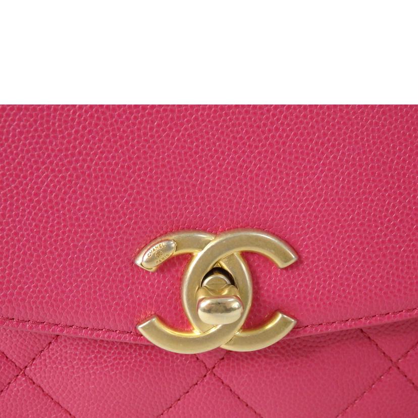 CHANEL シャネル/マトラッセチェーンショルダーバッグ/ツーウェイ/ココマーク/キャビアスキン/ピンク/ゴールド金具//299*****/Aランク/84