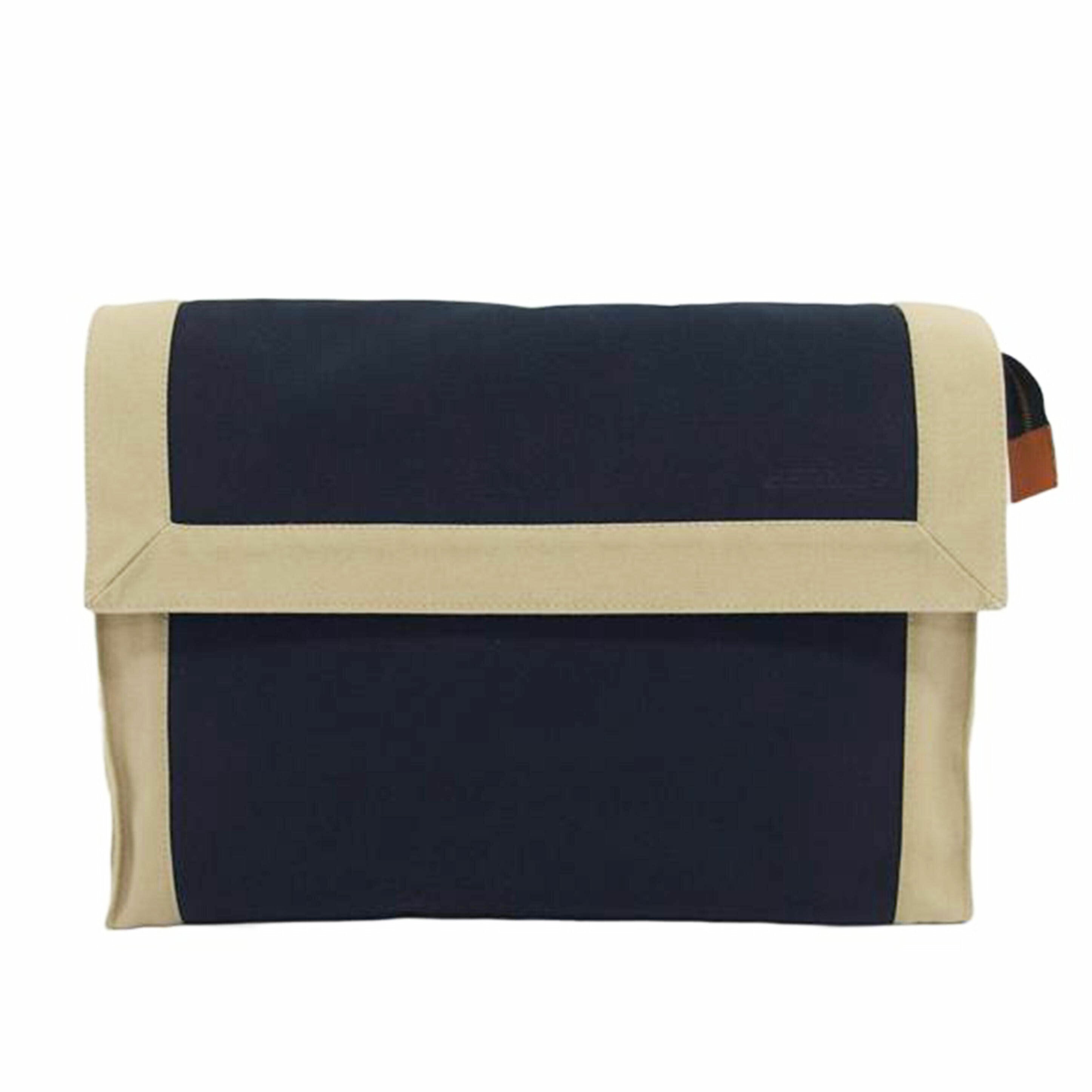 HERMES エルメス/タピドセル/クラッチバッグ/ネイビー×ベージュ//ABランク/04