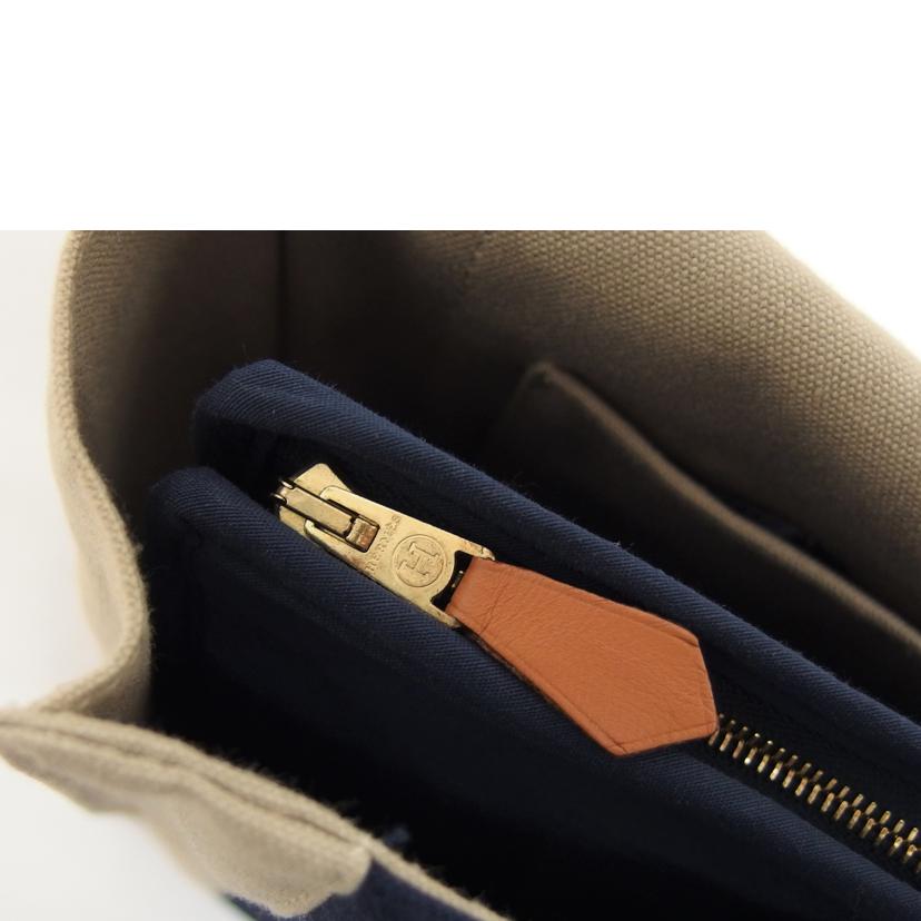 HERMES エルメス/タピドセル/クラッチバッグ/ネイビー×ベージュ//ABランク/04